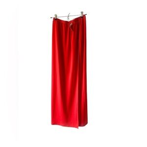 New York & Company Red Maxi Skirt Size Small